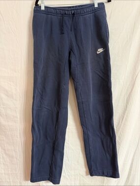 Nike Navy Sweatpants with White Swoosh